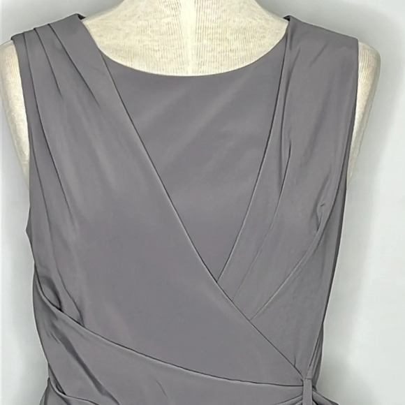 Zac Posen Z Spoke Lord & Taylor Draped Sleeveless Dress in Grey - NEW - Size 8 - Picture 2 of 9